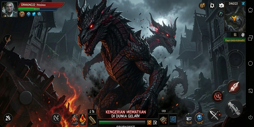 Tampilan gameplay DRAGON222 memperlihatkan suasana horror yang mendebarkan.