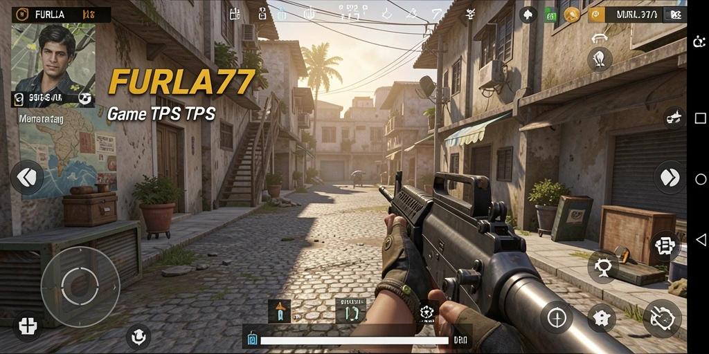 Gameplay FURLA77 menampilkan aksi seru dalam pertarungan TPS.