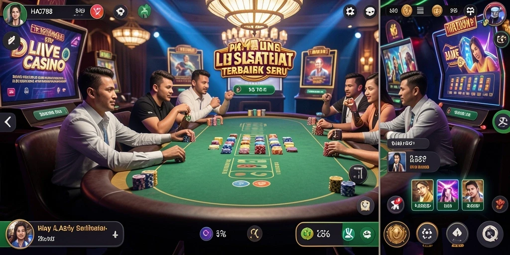 Tampilan gameplay HAO788 yang menarik dan interaktif dalam permainan Live Casino.