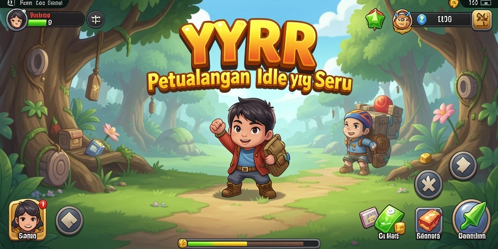 Tampilan seru dari gameplay <strong>YYRR</strong> dalam petualangan Idle.