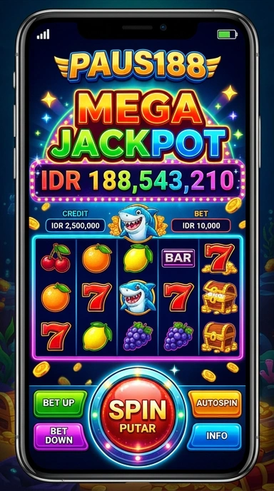 Tampilan aplikasi paus188 yang sederhana dan informatif.