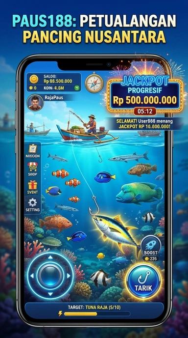 Screenshot proses pengunduhan aplikasi di paus188.